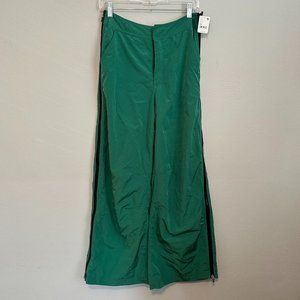 NWT FP Movement Women's Green Side Zipper Wide Leg Ski Pants Size XS